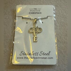 Silver‎ LOVE Necklace